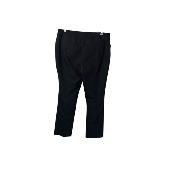 Chico's Women's‎ 2 (12/L) Regular Black Mid Rise Straight Leg Pants Business - Picture 3 of 4